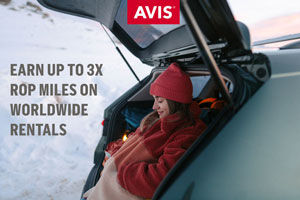 ออกเดินทางไปกับ Avis และรับไมล์ ROP สูงสุด x3