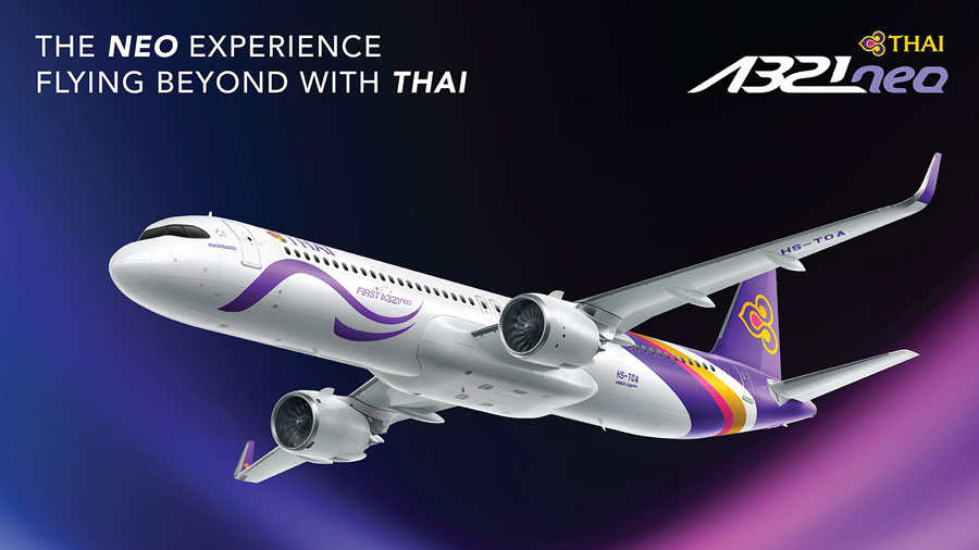 การบินไทยพร้อมให้บริการด้วยเครื่องบิน Airbus A321neo