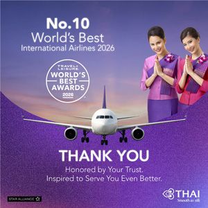 การบินไทยและ รอยัล ออร์คิด พลัส ครองอันดับยอดนิยมจากผลโหวตของนักเดินทาง